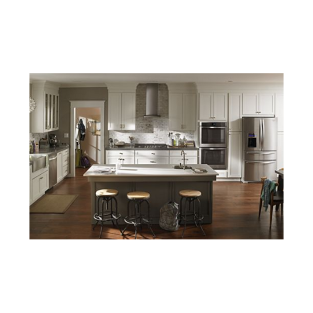 Whirlpool 30" Modern Glass Wall Mount Range Hood