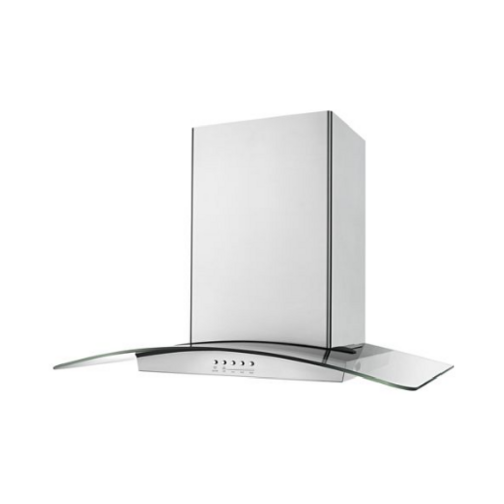 Whirlpool 30" Modern Glass Wall Mount Range Hood