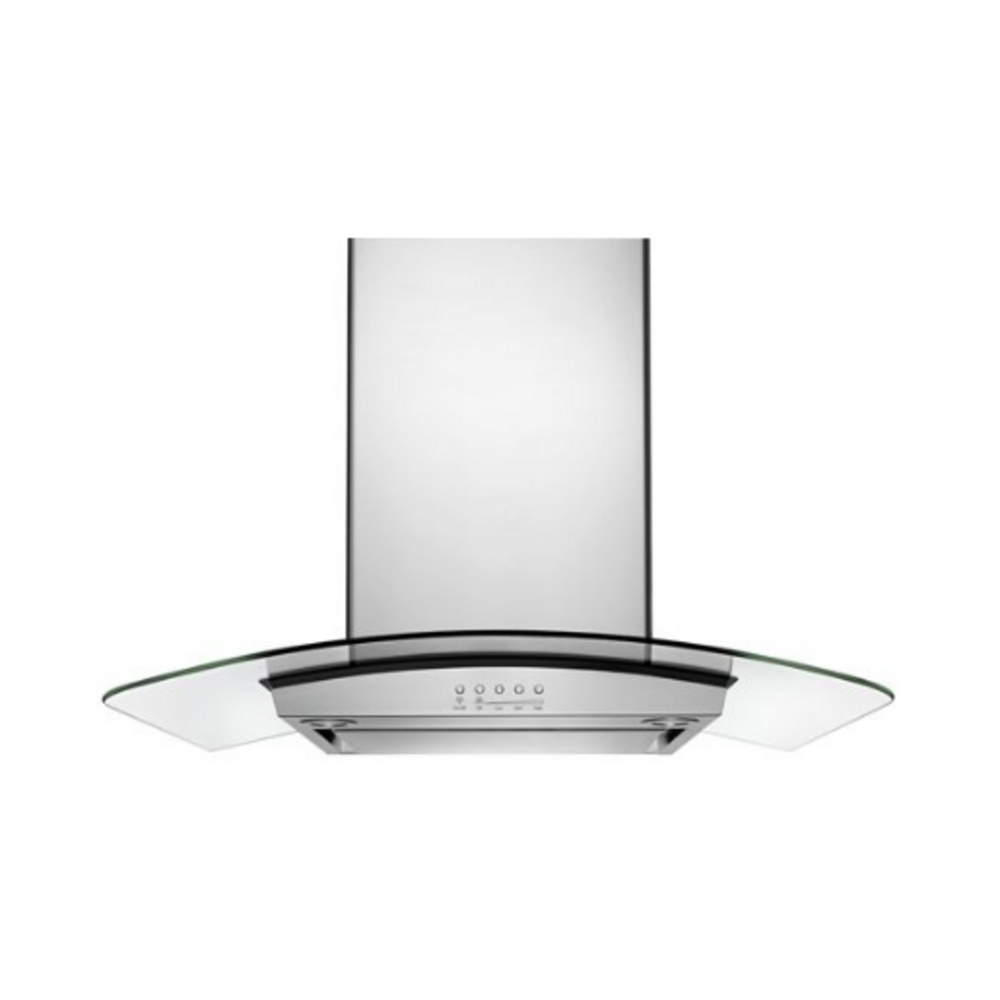 Whirlpool 36" Modern Glass Wall Mount Range Hood