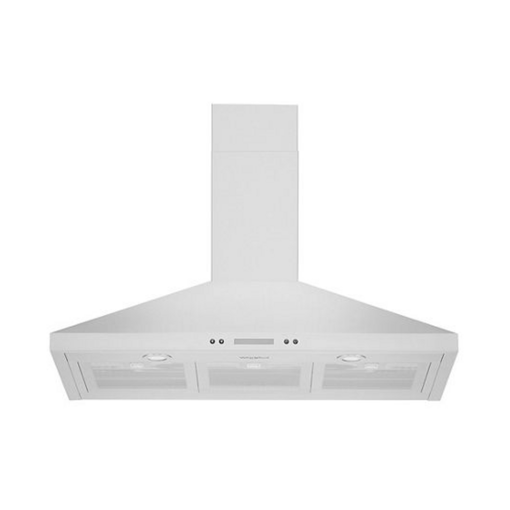 Whirlpool 36" Chimney Wall Mount Range Hood with Dishwasher-Safe Grease Filters