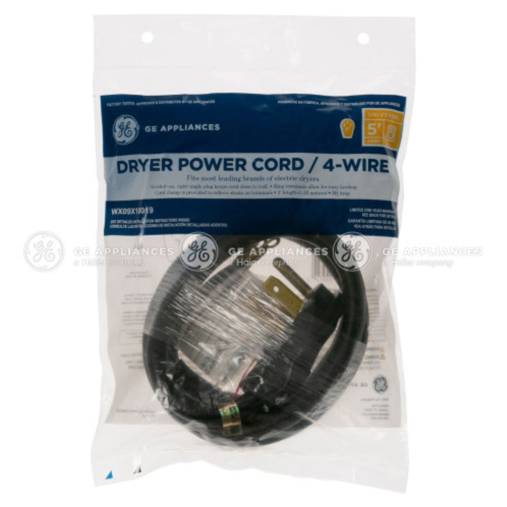 GE 5' 30Amp 4 Wire Dryer Cord