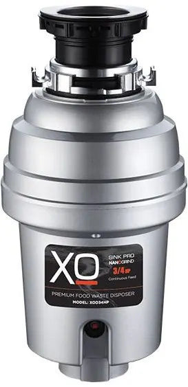 XO 3/4 HP 10 Year Warranty, Continuous Feed waste disposal
