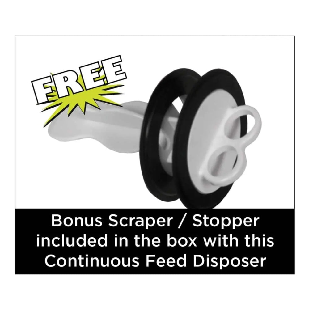 XO 3/4 HP 10 Year Warranty, Continuous Feed waste disposal