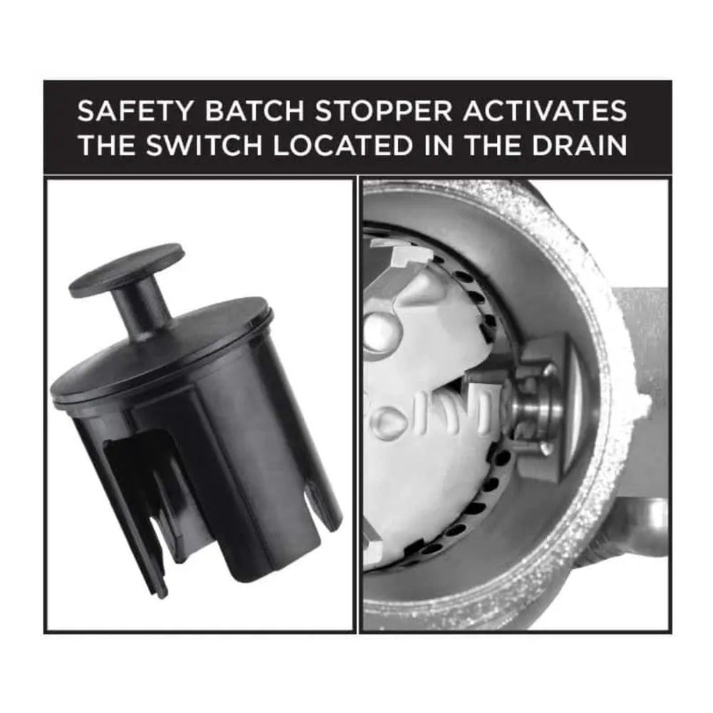 XO 3/4 HP 10 Year Warranty, Batch Feed waste disposal